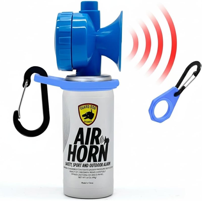Guard Dog Security Air Horn For Safety, Loud Blow Horn, Hand Held Mini Air Horn for Self-Defense, Audible Over 1 Mile, 1.4 oz Can, Powerful, Portable and Mini Canned Accessories for Protection - Image 1